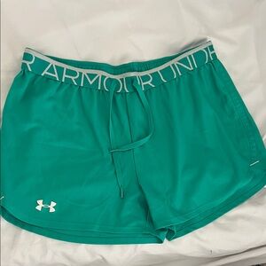 Under Armour Women's Green Athletic Shorts
